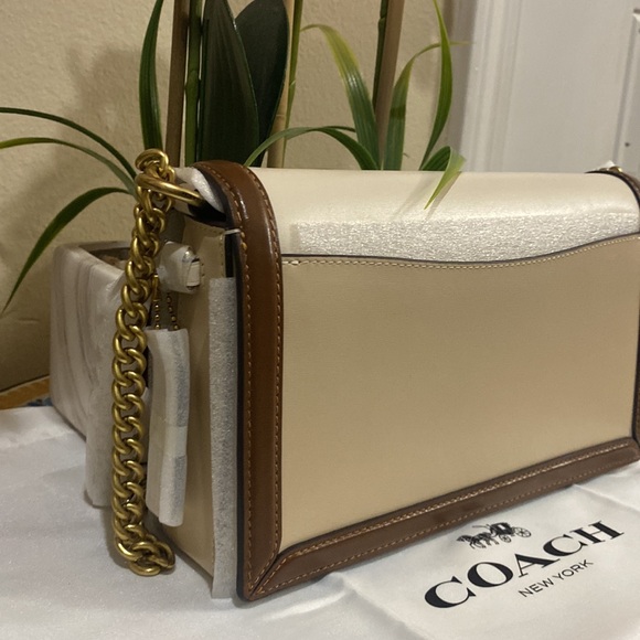 Coach Hutton Colorblock Leather Shoulder Bag - Picture 11 of 13